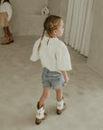 Balloon Top Lace | Wit