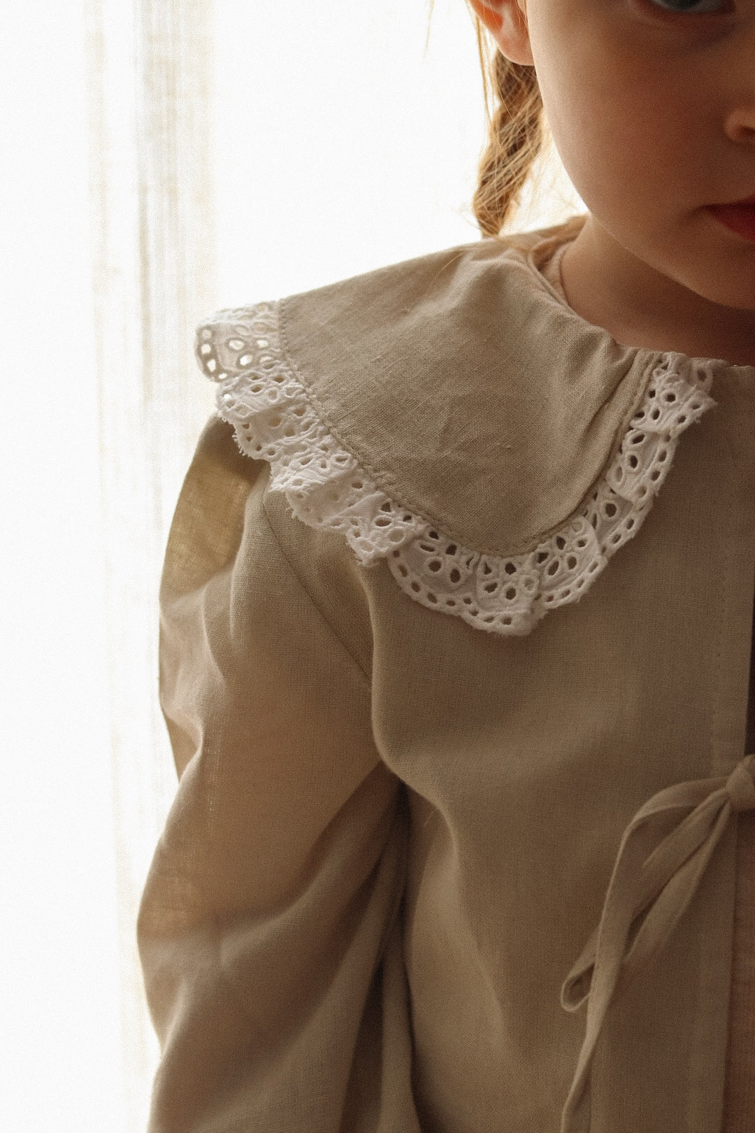 Bow Shirt | Beige